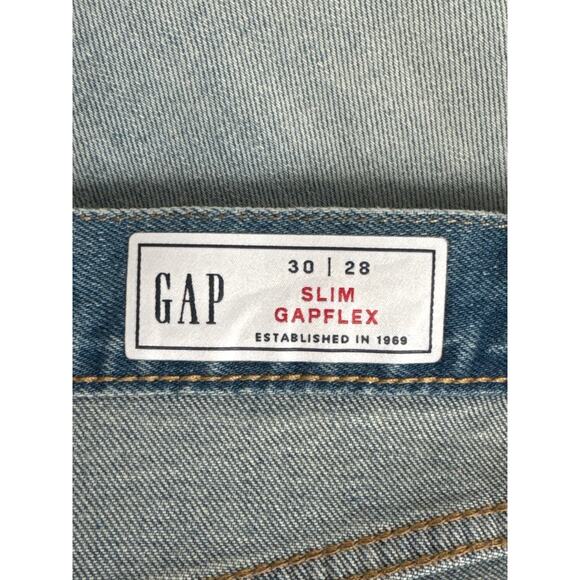 NWT Gap Mens Slim Taper Jeans in Gapflex Stretch Light Wash Size 30 x 28 - Picture 7 of 15